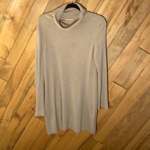 Madewell Bell-Sleeve Turtleneck Sweater-Dress Sz M